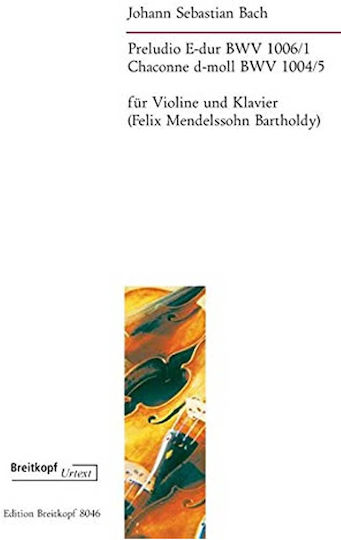 Breitkopf & Hartel J S Bach Παρτιτούρα για Πιάνο