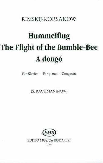 Editio Musica Budapest Korsakow - The Flight Of The Bumble-bee Παιδική Παρτιτούρα για Πιάνο
