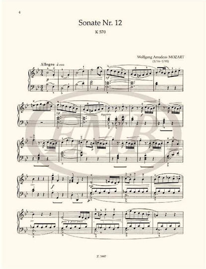 Editio Musica Budapest Mozart Piano Sonatas II Bartok Sheet Music for Piano