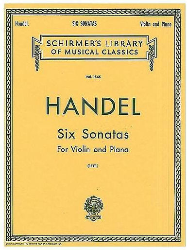 G. Schirmer Six Sonatas Violin Piano für Klavier