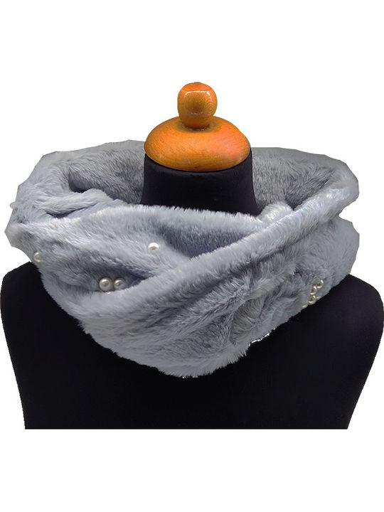 Women's Fur Neck Warmer Gray