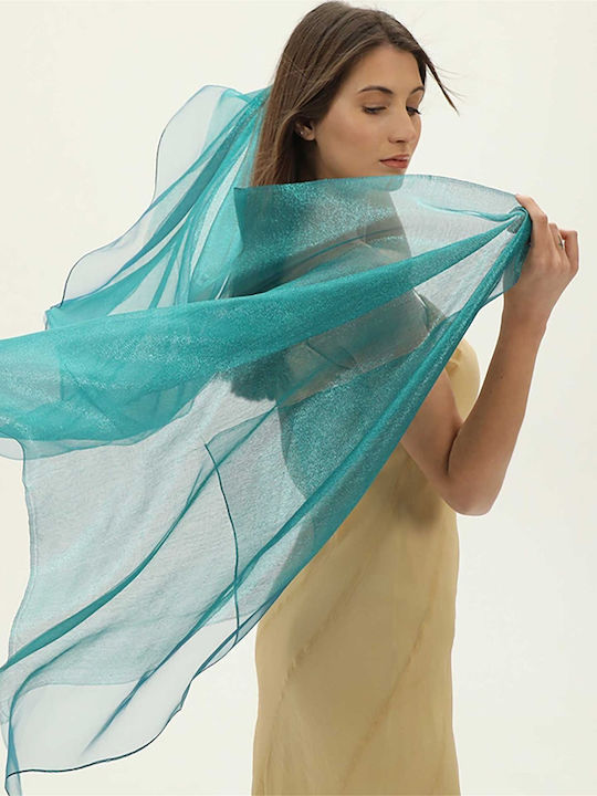Folli Follie Women's Silk Scarf Green -.