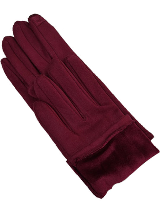 Women's Touch Gloves Burgundy