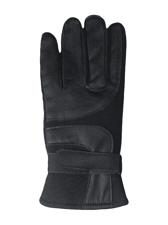 Schwarz Leder Handschuhe