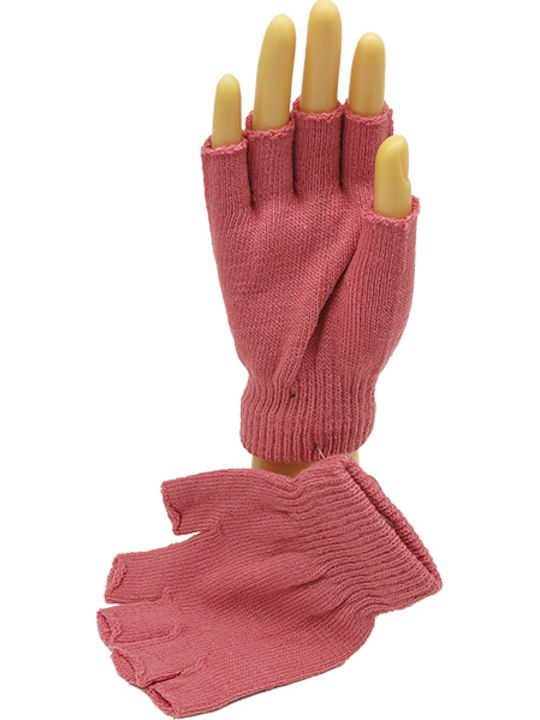 Rosa Gestrickt Handschuhe