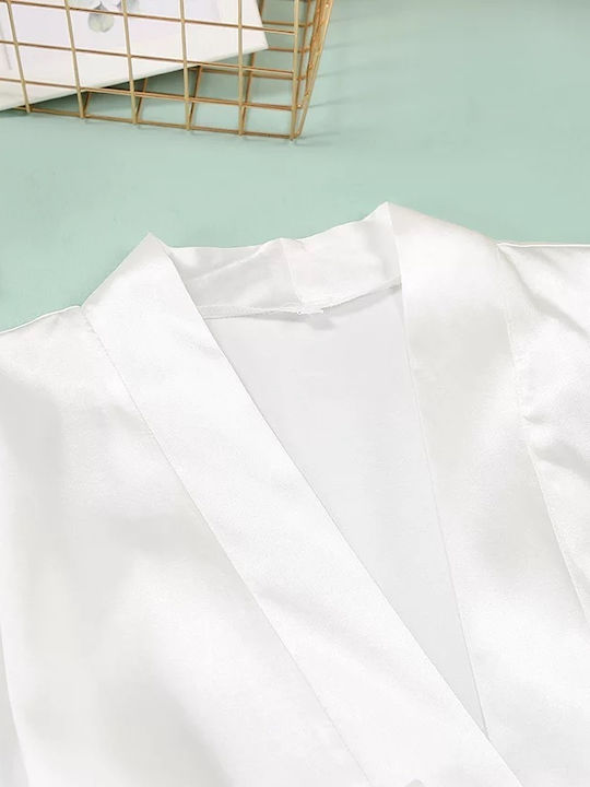 La Lolita Amsterdam Winter Bridal Women's Robe with White Nightgown Amelie