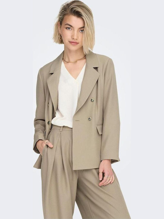 Only Blazer pentru femei Sacou Bej Only Blazer pentru femei Sacou Bej
