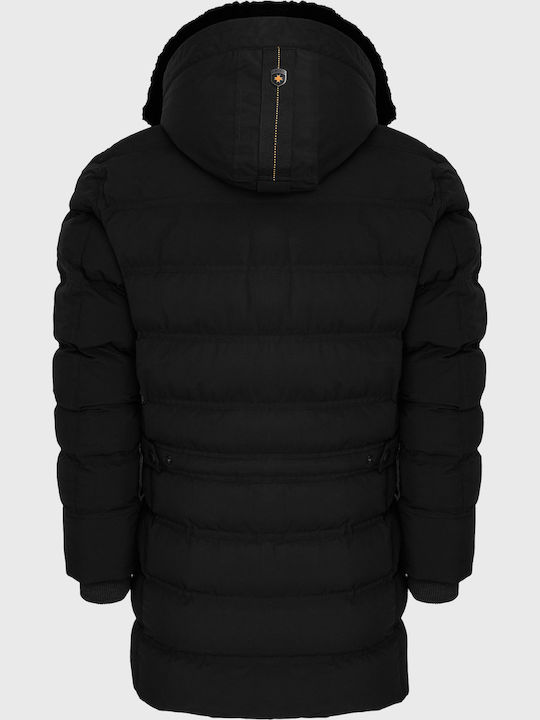 Casino Winter Jacke Puffer Schwarz