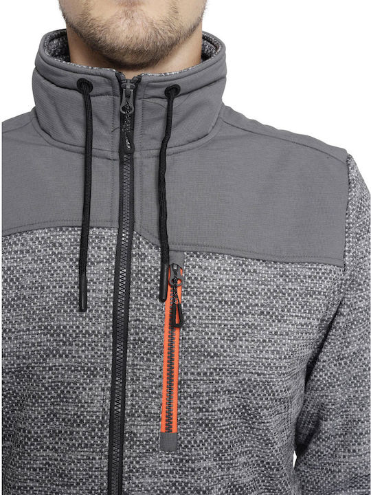 Ανδρική Ζακέτα Fleece Γκρι