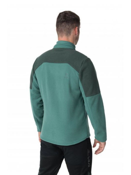 Kilpi Men's Fleece Cardigan with Zipper Green