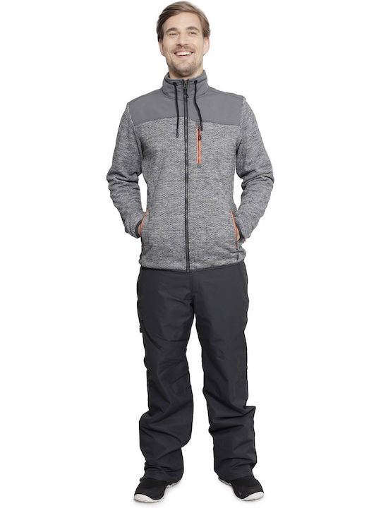 Ανδρική Ζακέτα Fleece Γκρι