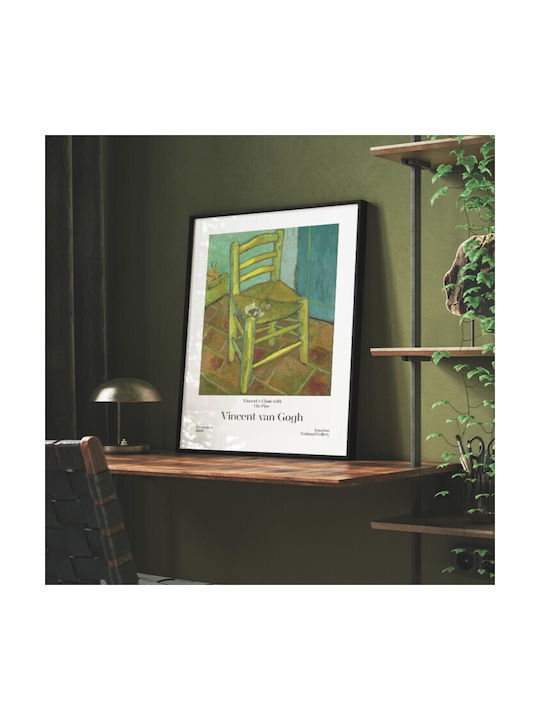 Walls Van Gogh's Chair Frame Copy of Van Gogh Wooden 60x90cm