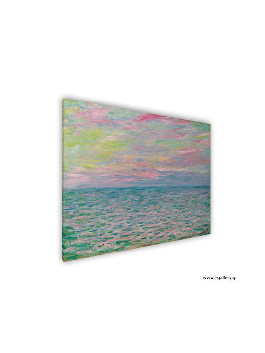 I-gallery Coucher De Soleil Painting Copy of Monet on Canvas 100x70cm