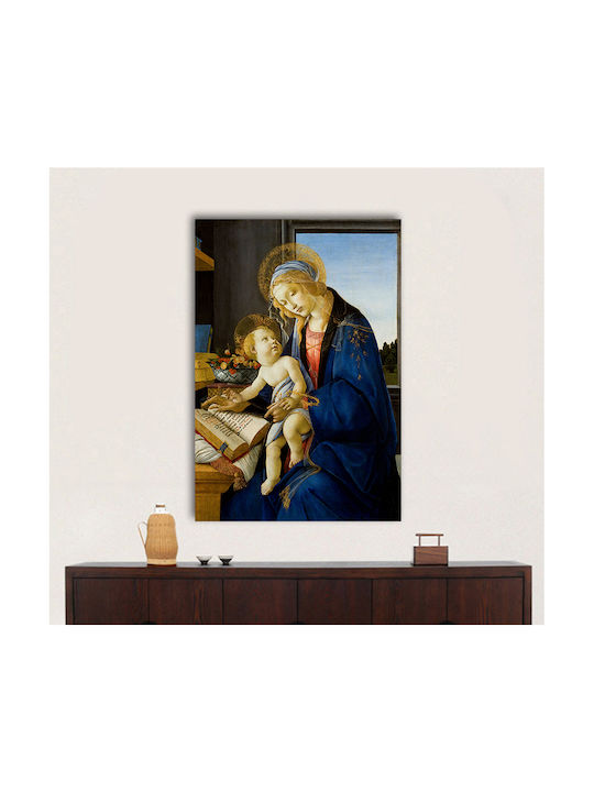 I-gallery The Virgin And Πίνακας Αντίγραφο του Sandro Botticelli σε Καμβά 30x40cm