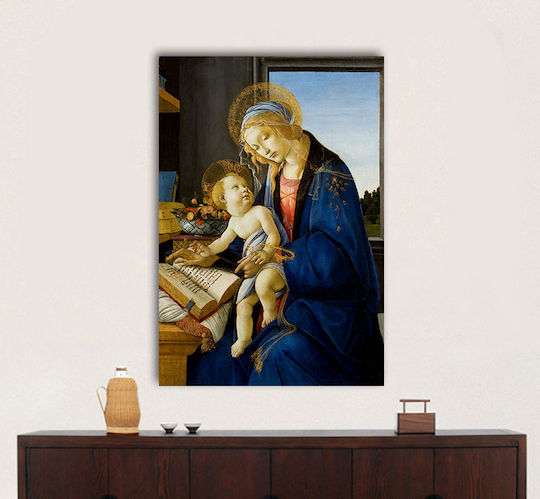 I-gallery The Virgin And Painting Copy of Sandro Botticelli on Canvas 30x40cm