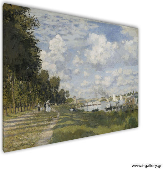 I-gallery The Marina At Πίνακας Αντίγραφο του Monet σε Καμβά 30x20cm
