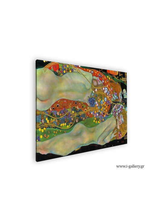 I-gallery Water Serpents Ii Painting Copy of Gustav Klimt on Canvas 90x60cm
