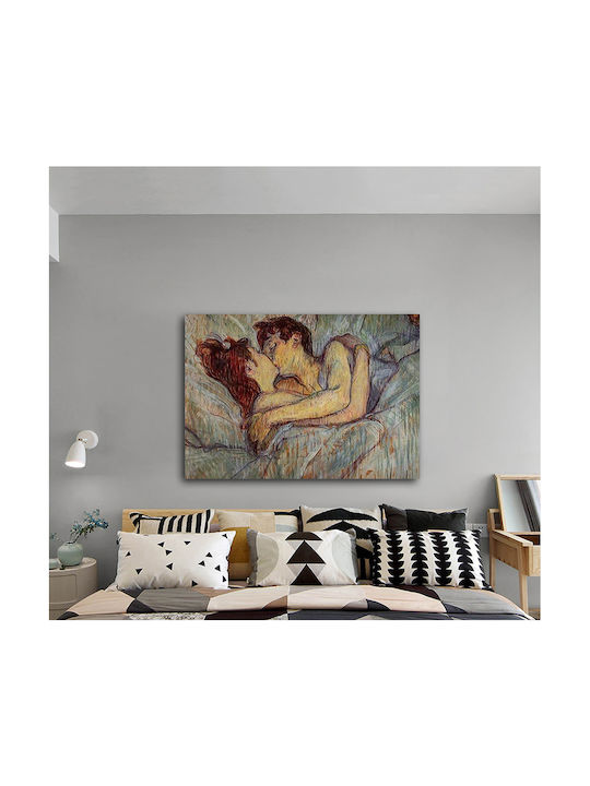 I-gallery In Bed The Πίνακας Αντίγραφο του Toulouse Lautrec σε Καμβά 60x40cm