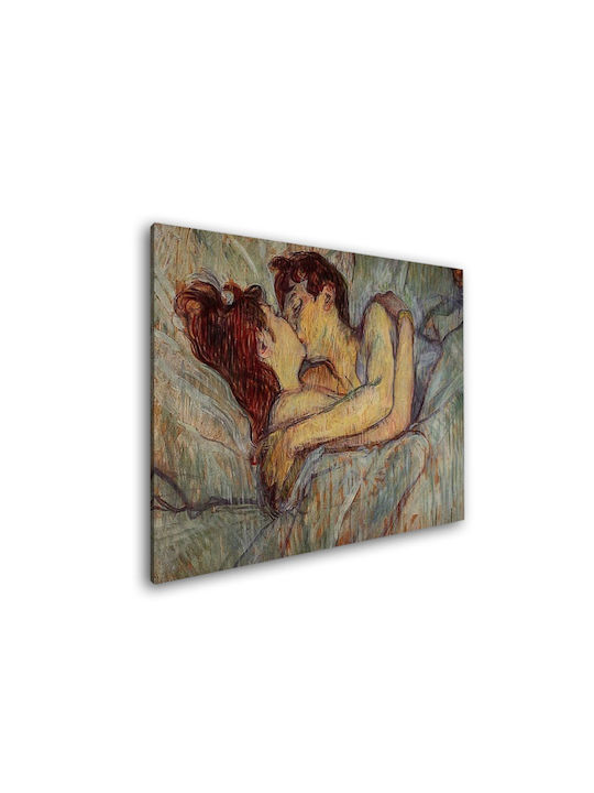 I-gallery In Bed The Πίνακας Αντίγραφο του Toulouse Lautrec σε Καμβά 60x40cm