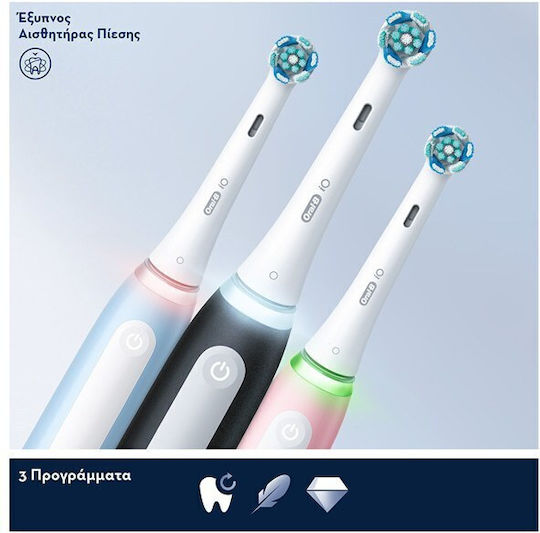 Oral-B iO Series 3 Electric Toothbrush with Pressure Sensor and Travel Case Blue / Black