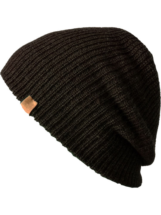 Ribbed Beanie Cap Gray