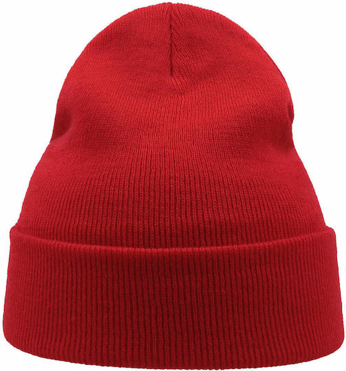 Wind Beanie Ανδρικός Σκούφος Πλεκτός σε Κόκκινο χρώμα
