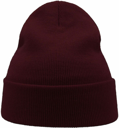 Wind Beanie Ανδρικός Σκούφος Πλεκτός σε Μπορντό χρώμα