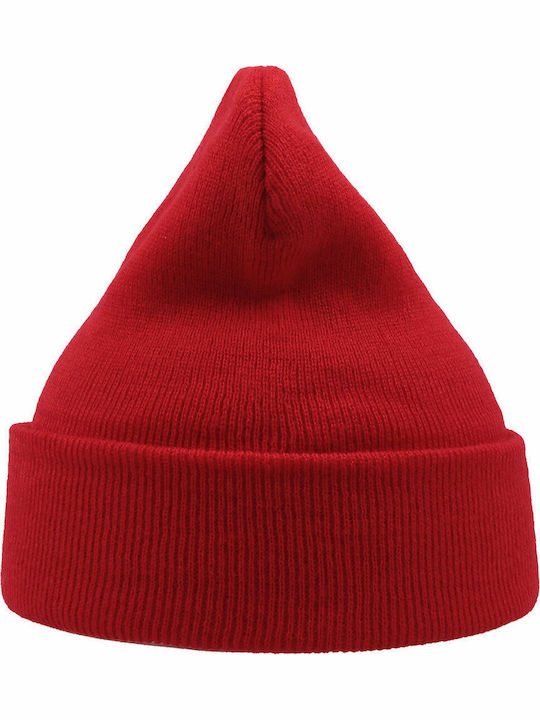 Wind Beanie Men's Knitted Beanie in Red Color