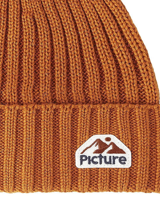 Picture Organic Clothing Ribbed Beanie Cap Brown