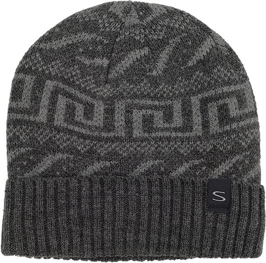 Beanie Unisex Beanie Gestrickt in Gray Farbe
