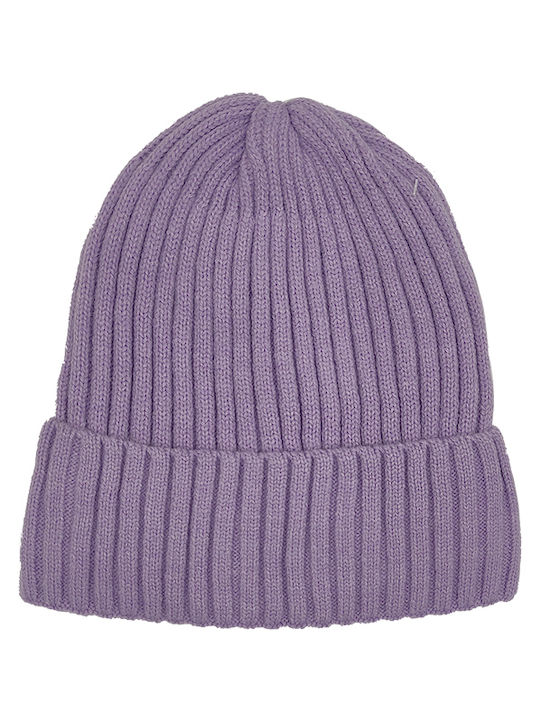 Gift-Me Knitted Beanie Cap Purple