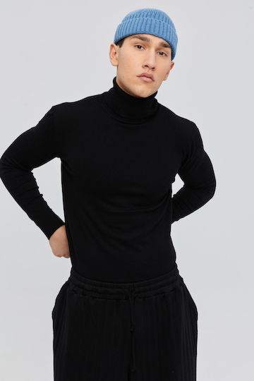 Ribbed Beanie Cap Light Blue