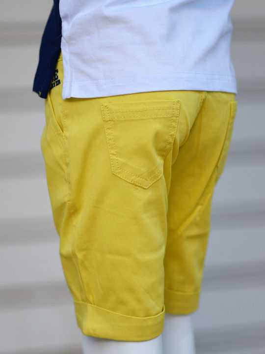 Kids' Set with Shorts Summer 2pcs Yellow