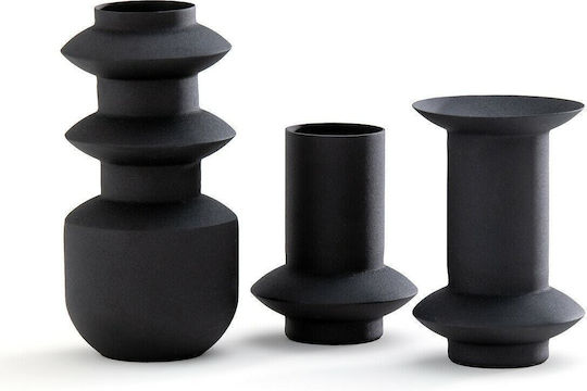 La Redoute Interieurs Set Metallische Schwarze Vasen Y22cm
