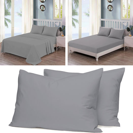 Casa Colori Ημίδιπλο 120x200+30εκ. με Λάστιχο Γκρι Casa Colori Ημίδιπλο 120x200+30εκ. με Λάστιχο Γκρι