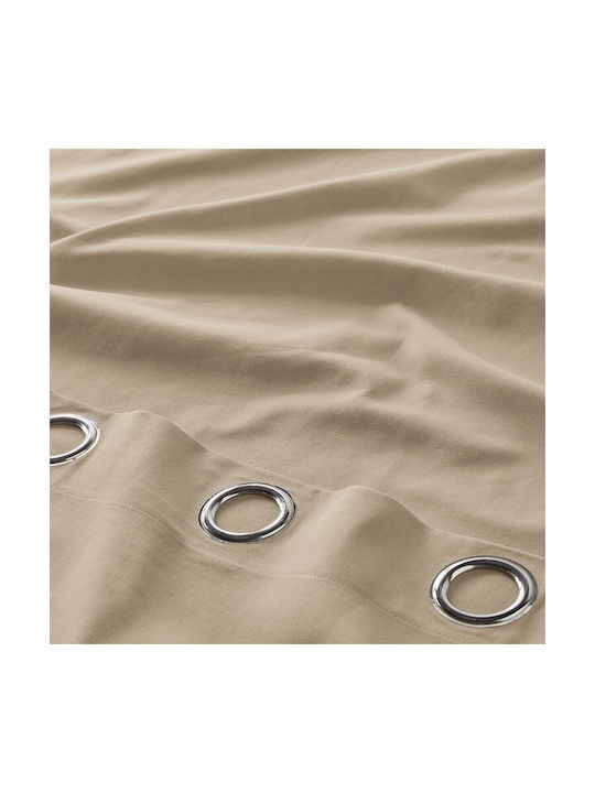 La Redoute Interieurs Vorhang mit Grommet Beige 324054701_6457_26 135x220cm