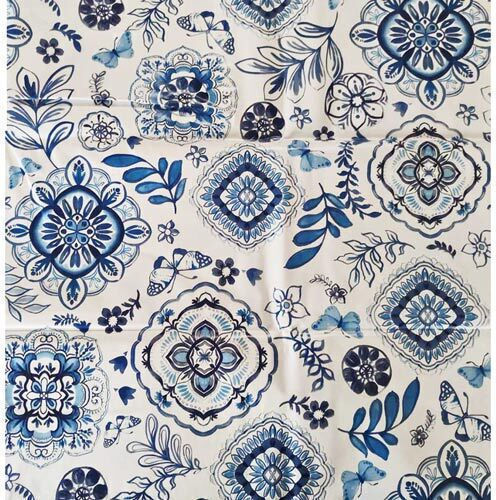 General Trade Kariert Blau 140x140cm