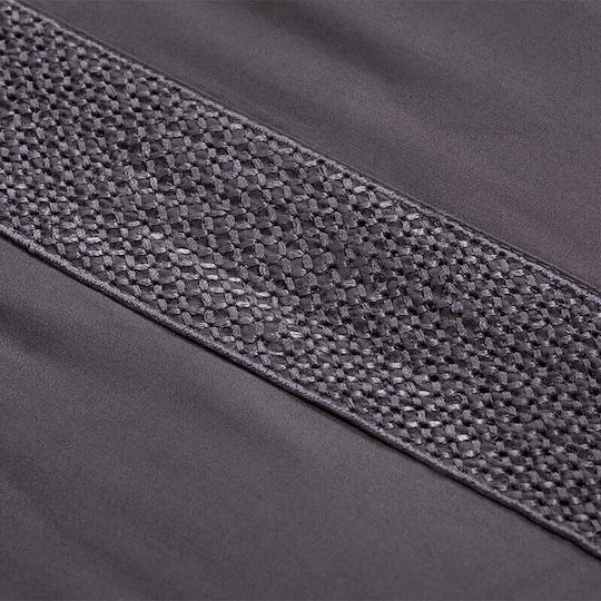 Hauz Bettbezug-Set Übergröße mit 2 Kissenbezügen 250x260 Gray
