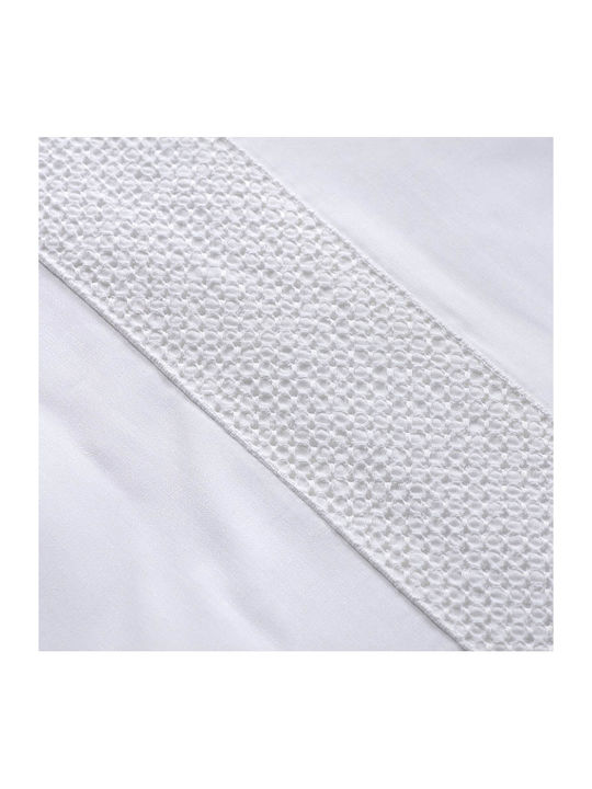 Hauz Duvet Cover Set Queen with 2 Pillowcases 250x260 White
