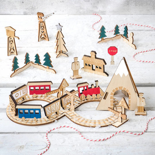 Meri Meri Advent Calendar Railway Train DIY Wooden