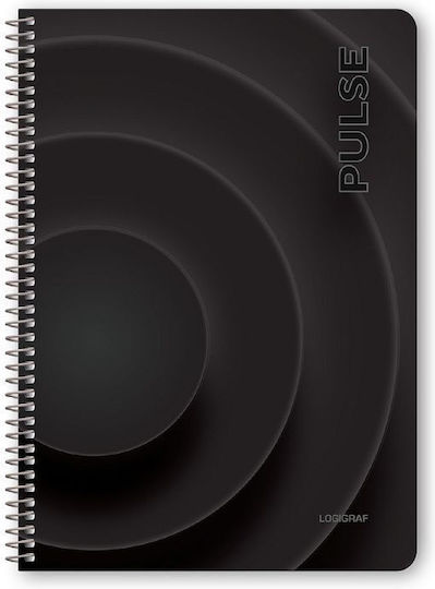 Logigraf Spiral Notebooks Ruled A4 90 Sheets 3 Subjects PULSE Multicolour 6pcs