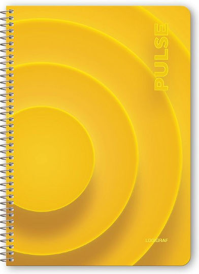 Logigraf Spiral Notebooks Ruled A4 90 Sheets 3 Subjects PULSE Multicolour 6pcs