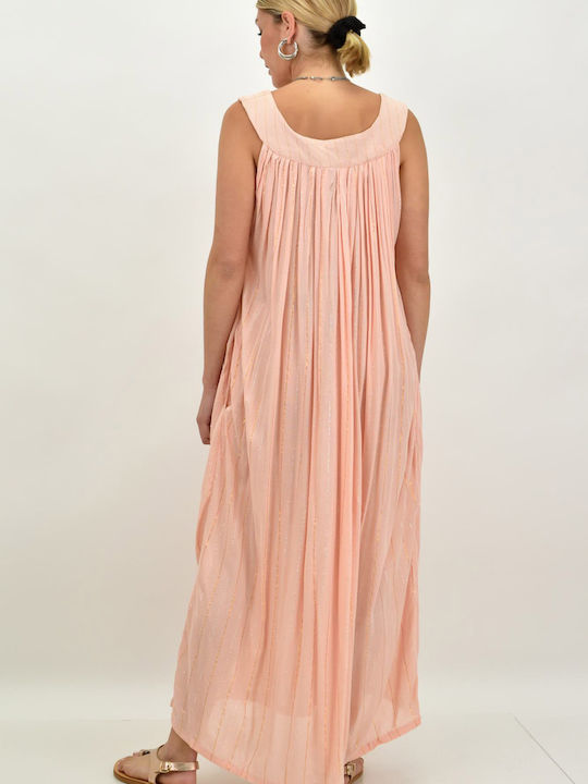 Potre Women's Maxi Caftan Beachwear Pink