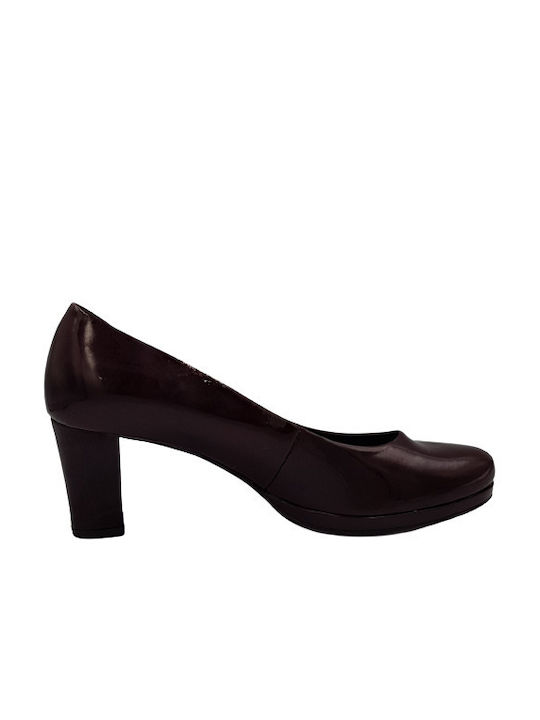 Gabor Patent Leather Burgundy Heels