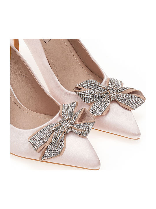 Tsoukalas Pointed Toe Stiletto Pink High Heels