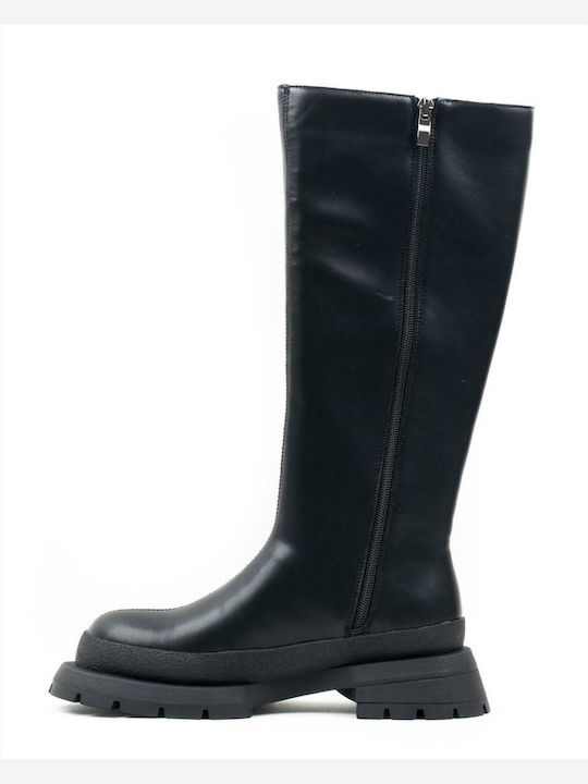 Favela Leather Women's Boots Black