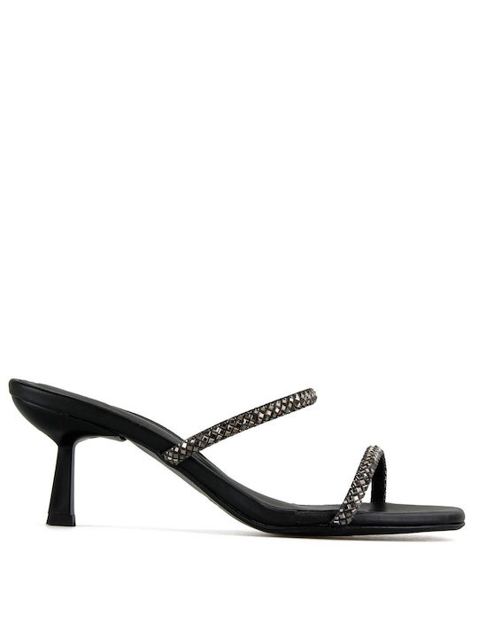 Silia D Women's Sandals with Strass Black