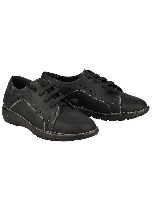 Yfantidis Women's Moccasins in Black Color