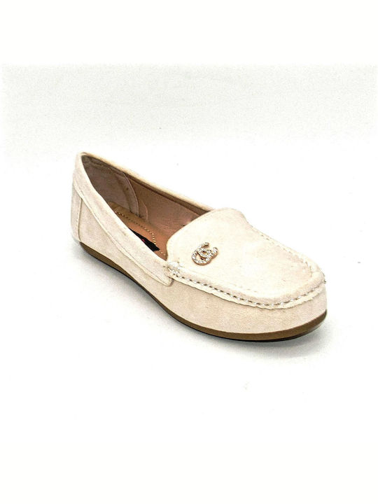 Plato Damen Loafers in Beige Farbe