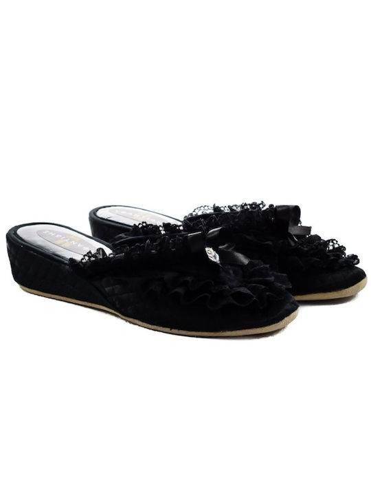 Yfantidis Women's Slippers Black